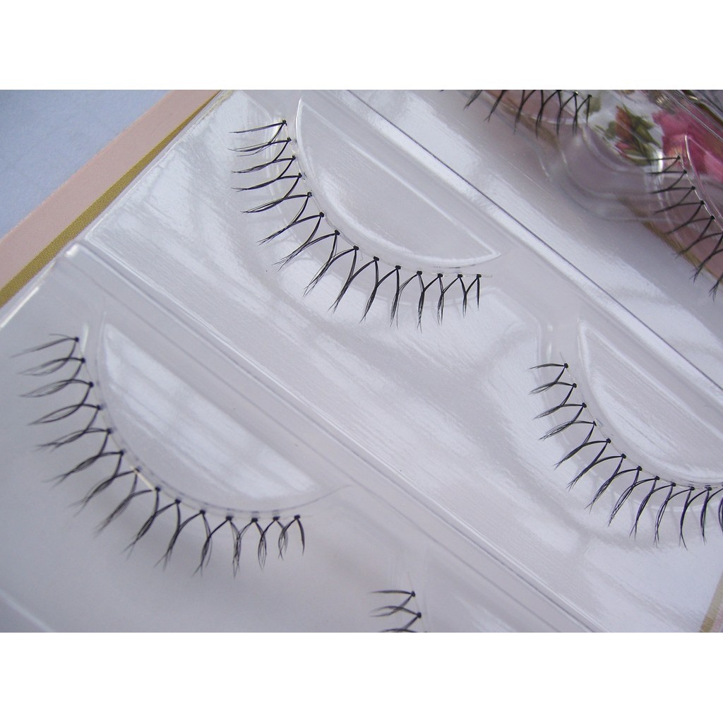 ม029-4 ขนตาปลอม ขนตาแฮนด์เมด 3 คู่