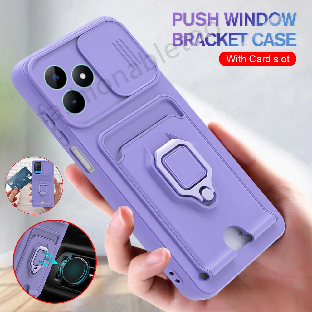 สําหรับrealme C63 C61 C65 C67 C51 C53 C55 Nfc C 63 C 61 C 67 Note50 RealmeC63 เคสโทรศัพท์TPUซิลิโคนช่องใส่การ์ดวงเล็บPushเลนส์กล้องกันกระแทกป้องกันBacKฝาครอบ ราคา ถูกที่สุด ดีลบีเคเค แกลเลอรีภาพที่ 2