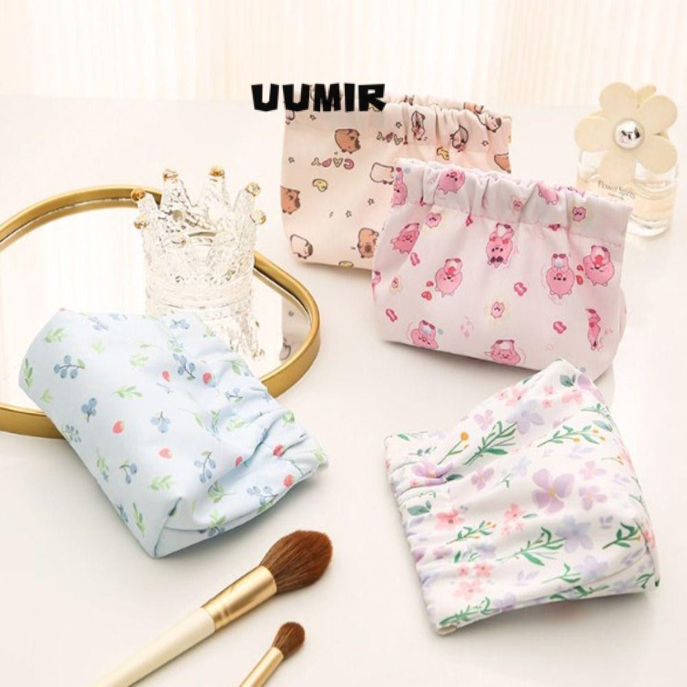 UUMIR กระเป๋าแต่งหน้าลิปสติก, กระเป๋าจัดระเบียบเครื่องสําอางขนาดเล็กแบบพกพา, กระเป๋าใส่กุญแจน่ารักสําหรับผู้หญิง