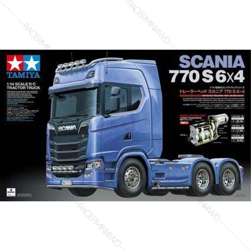 TAMIYA 56368 1/14 R/C Tractor Truck Scania 770S 6x4 ชุดประกอบรถบังคับหัวลากทามิย่าแท้