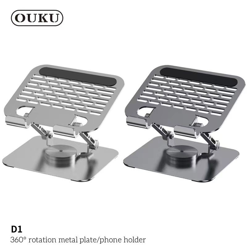 ขาตั้งแท็บเล็ตOUKU D1 Rotation metal/phone hoder ขาตั้งแท็บเล็ต หมุนได้ 360 องศา แข็งแรงทนทาน ติดตั้งง่าย ใช้งานสะดวก