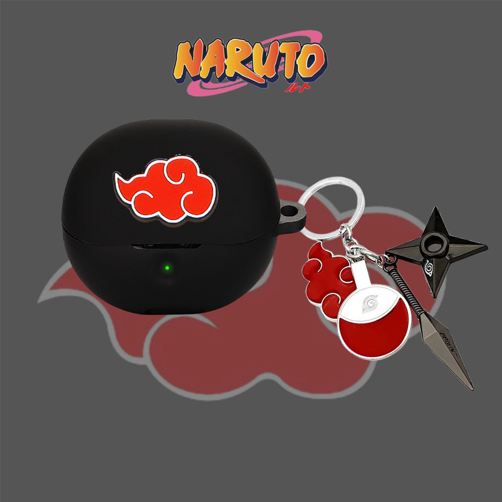 For QCY MeloBuds Pro Case Anime Naruto Keychain Charm QCY HT08A Silicone Soft Case Cartoon QCY MeloB