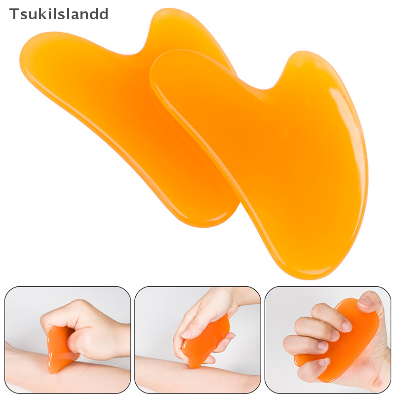 Tsukilslandd Gua Sha เครื่องมือนวดขูด เครื่องนวดตัว กัวซา มีดโกนฝังเข็มสําหรับร่างกาย ใหม่