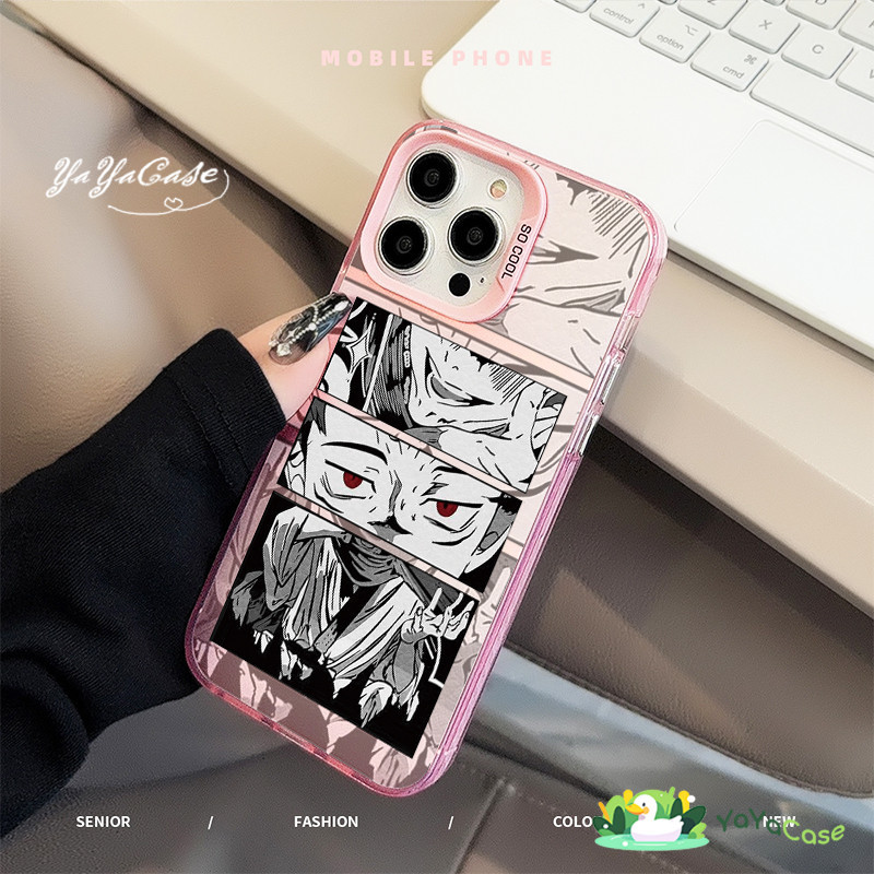 🦢สำหรับ iPhone11 13 Case For เคสไอโฟน14 15 12 Pro Max X XR XS MAX 7 8 Plus Ryomen Sukuna หรูหรา สไตล์ขั้นสูง สีเงินเคส - รูปที่ 5