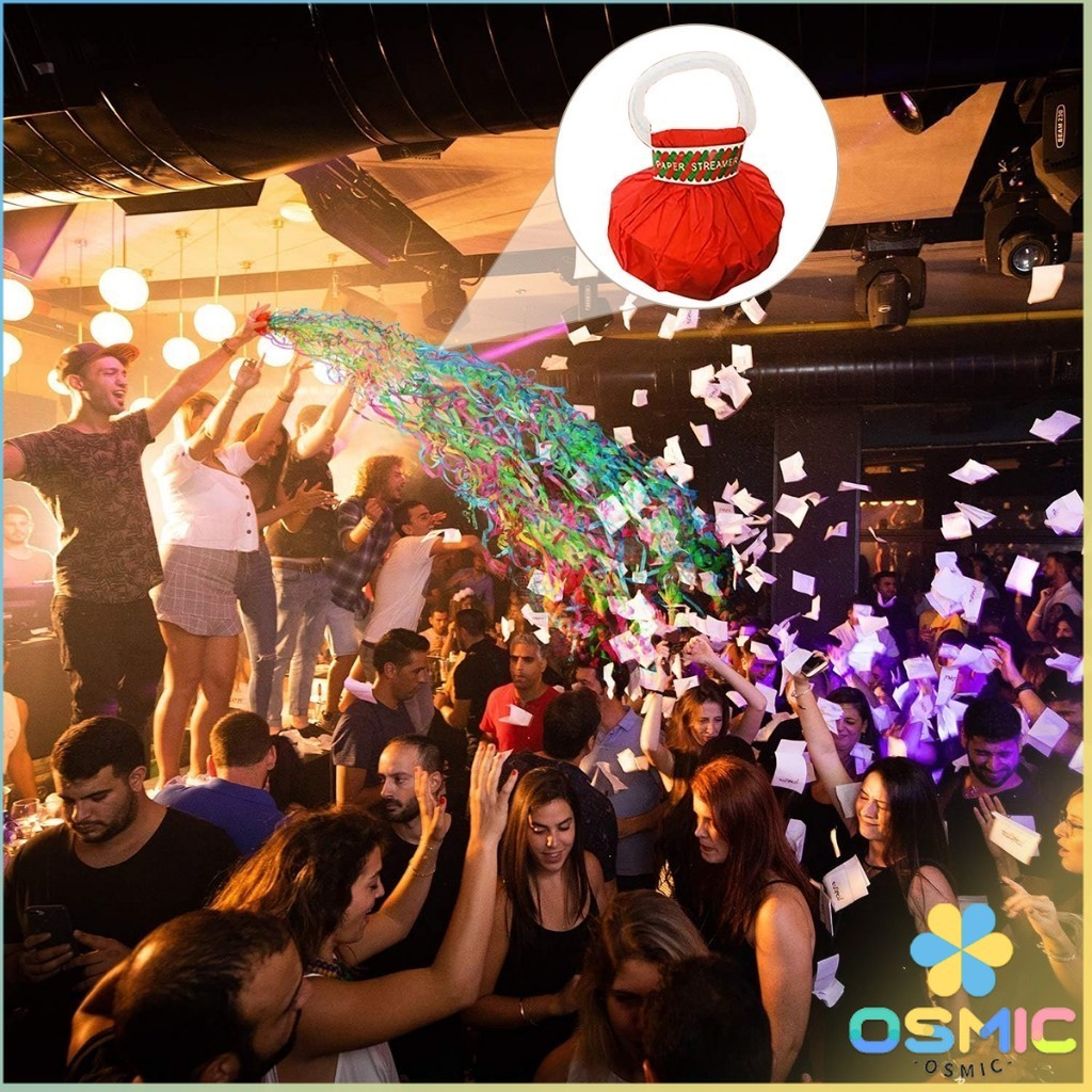 MIC พลุกระดาษ แบบโยน ริบบิ้นกระดาษ  ฉลองปาตี้  เทศกาล  Hand Throw Streamers - รูปที่ 2
