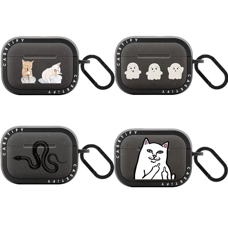 CASETi งูแมวกระต่ายสําหรับ AirPods 3 Pro 2 หูฟังบลูทูธ Bounce Full Body กันกระแทกป้องกันหูฟังฝาครอบ