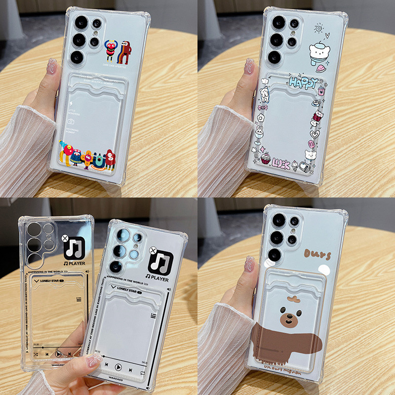 1 บาท Card Holder เคส for เคส Samsung A06 A16 A55 A54 A50S A15 A05 A12 A22 A34 A52S A14 A35 A73 A03 