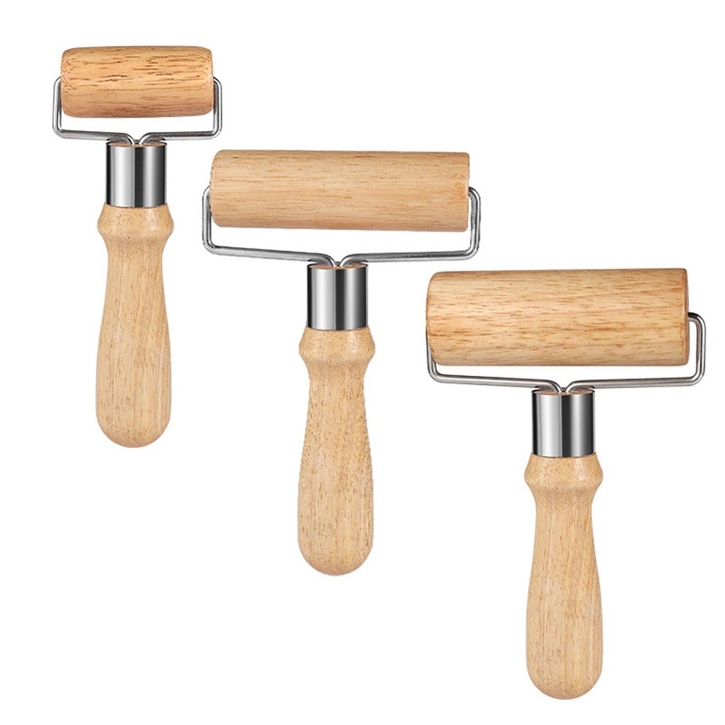 [besteffy1] ไม้กลิ้ง Pin Manual Roller T Shape Small Rolling Pin พิซซ่า Rolling