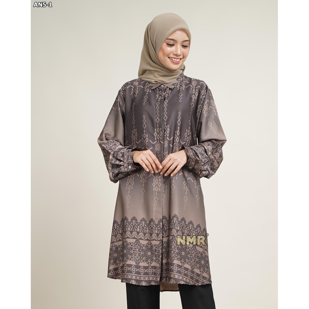 KEMEJA NMR Blouse Armn Silk AN5 (คอปกเสื้อ)