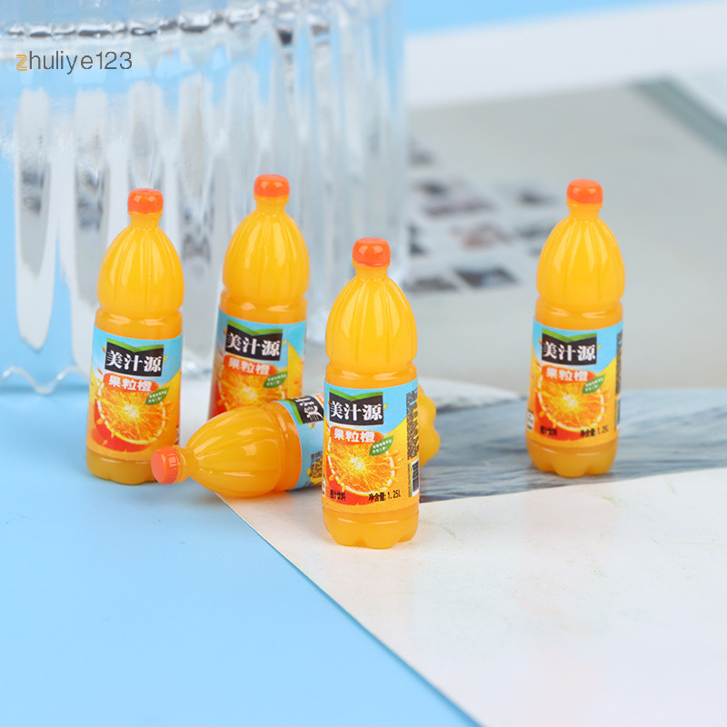 <zhuliye123> 5 ชิ้น 1:12 Dollhouse Miniature เครื่องดื่มผลไม้ชุดอาหารห้องครัวของเล่น Nice