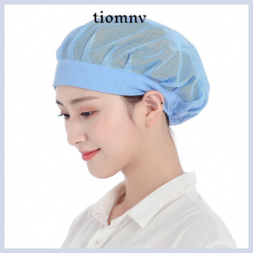 Tiomnv56 หมวกแม่ครัว, ที่คาดผมงานให้บริการอาหาร หมวกเชฟ, ตาข่ายทําผมแบบมัดหม้อหุงทําอาหาร หมวกอนามัยสําหรับจัดเลี้ยง