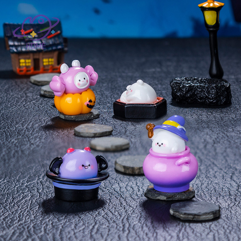 [mayhome] ตุ๊กตาจิ๋วฮาโลวีน Kawaii Micro อุปกรณ์ภูมิทัศน์เครื่องประดับฮาโลวีน Room Office Desktop Decor {TH}