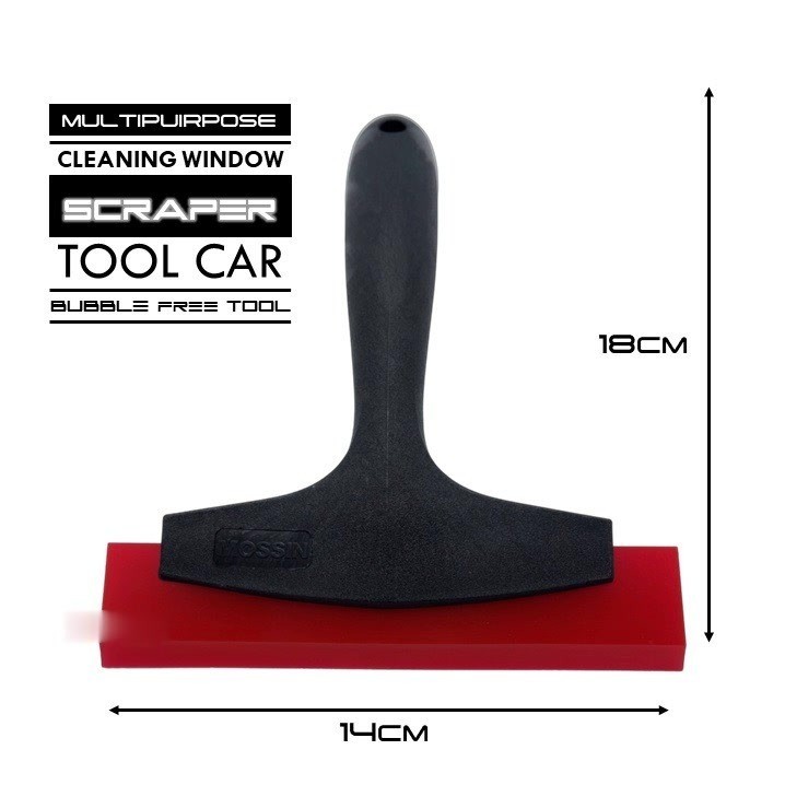 BS Window Film Handle ไม้กวาดหุ้มยางเครื่องมือ MR-271 KTM RUBBER RED + พลาสติก ABS สีดํา