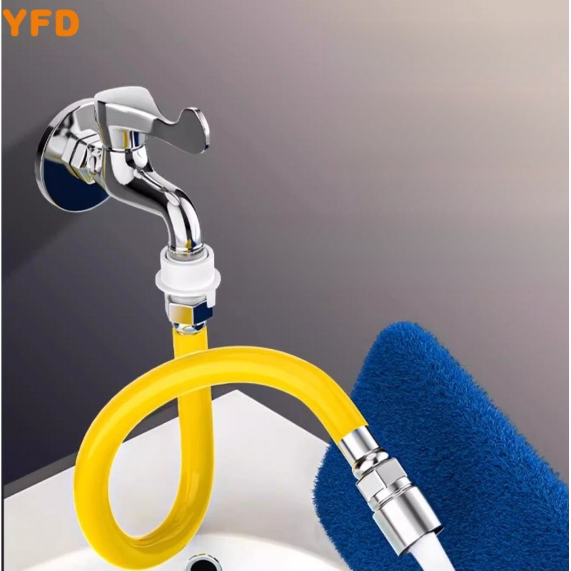 YFD ห้องน้ํา Universal Extension Faucet Extender Universal Joint Extension ท่อท่อน้ําท่อ Splash-Proo