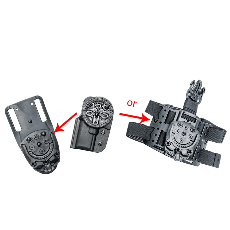 3 ประเภท CNC ยุทธวิธีที่กําหนดเองสําหรับ Tek-Mount Quick Connect ระบบติดตั้งสําหรับมีด Sheath Holster คลิปอุปกรณ์สําหรับ Tek-Lok