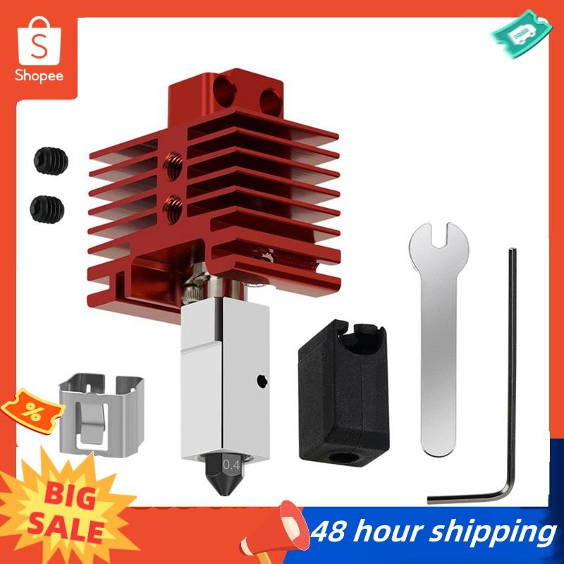 พร้อมสต็อกสําหรับbambu Lab HotendชุดสําหรับBambu P1P/P1S/X1/X1C Extruder Hotendเหล็กชุบแข็งหัวฉีดอัพ