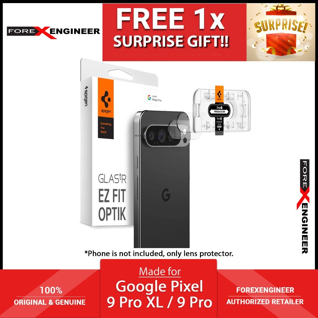 [2 PACK] [ Google Pixel 9 Pro XL / 9 Pro ] Spigen Glas.tR EZ Fit Optik - ตัวป้องกันเลนส์กล้อง
