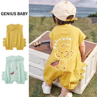 ฤดูร้อนใหม่เสื้อผ้าเด็กชายหญิงแขนกุดบอดี้สูท 0-24 เดือนบางกา…