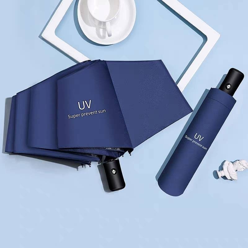 FFHOMEร่มกันฝน Umbrella ร่มกันแดด กัน UV ร่มกันยูวี ร่มพับได้ ร่มแคปซูล ร่มแฟชั่น พกพาง่าย มีสีดำ สีน้ำเงิน สีเขียว