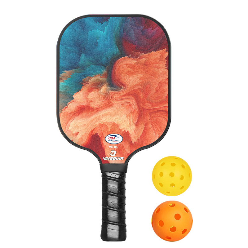 ชุดracquet 2 ไม้ 4 ลูก 1 แพ็ค Pickleball Paddles ไฟเบอร์กลาสหลักสูตรโรงเรียนการแข่งขันการสอนและการฝึกอบรม - รูปที่ 4