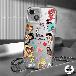 เคสไอโฟน11 เจ้าหญิงแบบเต็มหน้าจอ For IPhone 11 13 12 7Plus 14 15 11 Pro MAX 8 7 Plus X XR XS SE เคส หรูหราป้องกันการตก