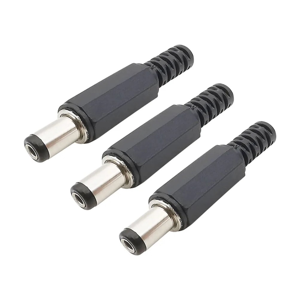 10pcs DC Power 5.5 มม.x 2.1 มม.ชายปลั๊ก Outlet Connector 5.5*2.1 DC Power Supply ปลั๊กซ็อกเก็ต Solder Wire Adapter ปลั๊ก DC