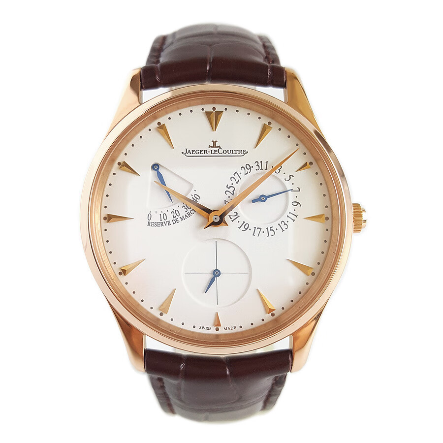 Jaeger-lecoultre [ใหม่] Jaeger-LeCoultre Series 18K Rose Gold Automatic Mechanical Watch นาฬิกาผู้ชา