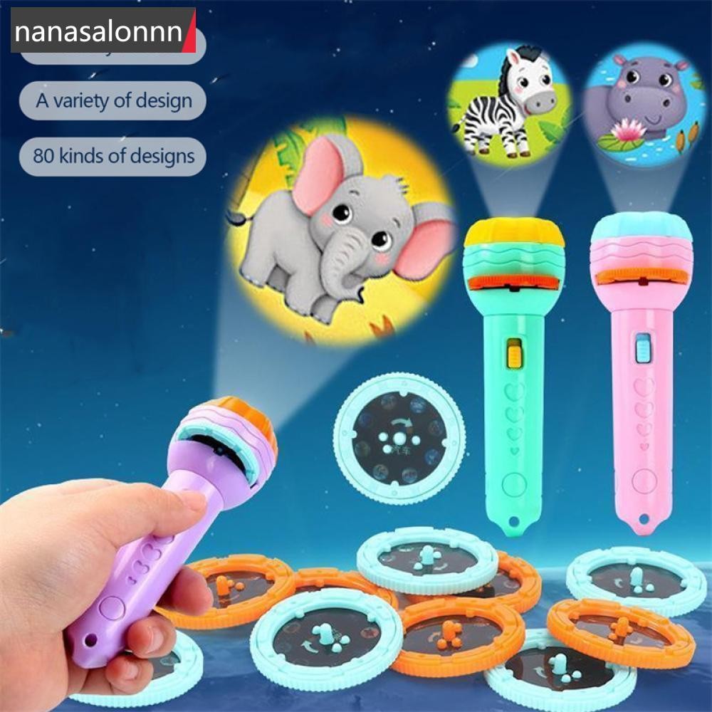 Nanasn| Baby Sleeping Story ไฟฉายโปรเจคเตอร์ไฟฉายโคมไฟของเล่น Early Education ของเล่นเด็กวันเกิด Xma