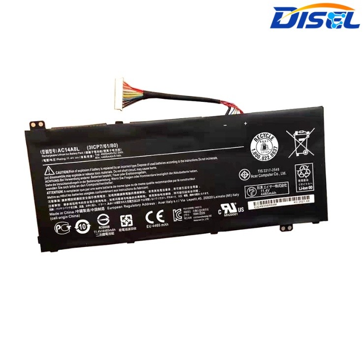 ✿แบตเตอรี่แล็ปท็อป AC14A8L สำหรับ ACER V15 Nitro Aspire VN7-571 VN7-591 VN7-571G VN7-791 Series