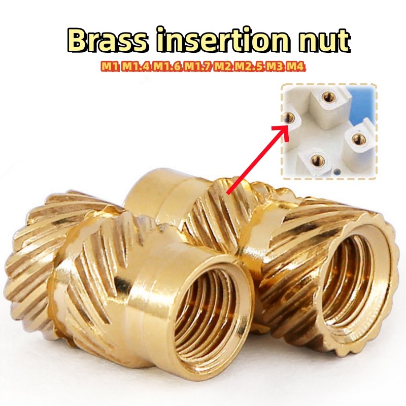 M1 M1.4 M1.6 M1.7 M2 M2.5 M3 M4 Hot Melt ทองแดง Nut ทองเหลืองใส่ Nut Double Twill ใส่ Rolling Nut