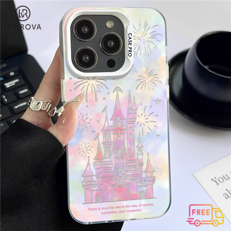 สําหรับoppo Reno 13F 5G Reno12 F 5G Reno 12 Reno11 F Reno 11 5G Reno 11 Pro 5G Reno 10 Pro 5G Reno 8T Reno 8Z Reno 7Z Reno 8Z Reno 8 ดอกไม้ไฟปราสาทกันกระแทกTPUเคสโทรศัพท์