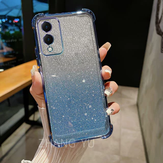กันกระแทกเคสสําหรับ vivo Y17S Y28 5g เคสโทรศัพท์ 3D ที่วางกระจกแต่งหน้าสร้อยข้อมือใหม่ softcase