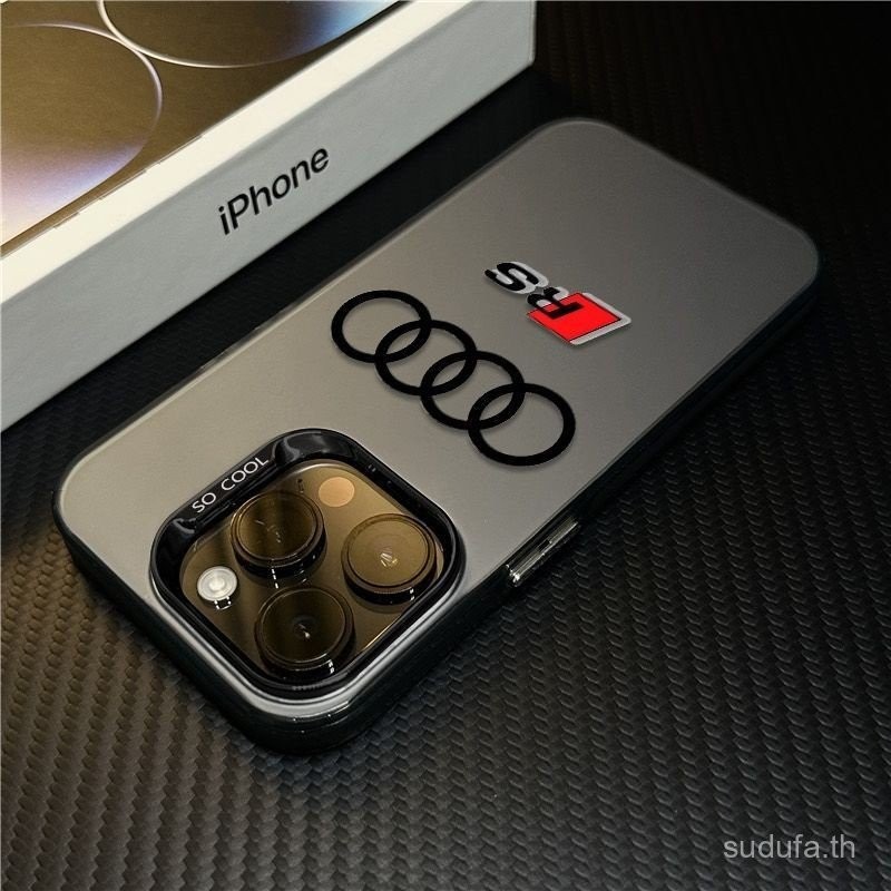 เคสโทรศัพท์มือถือกันกระแทกเทรนด์สร้างสรรค์รถสปอร์ตโลโก้ RS ไอคอนสำหรับ iPhone 16 16pro 16PROMAX 15PROMAX 15 14 13 12 11 PRO MAX XS XR 8PLUS 13PROMAX 14pro เปลือก TPU