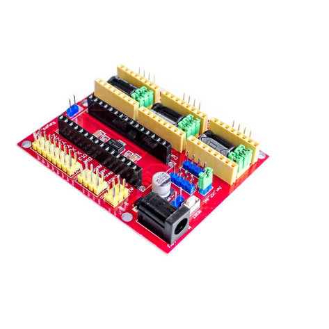 JM99 เครื่องแกะสลัก Nano CNC Shield v4 เข้ากันได้กับ Arduino Nano uno