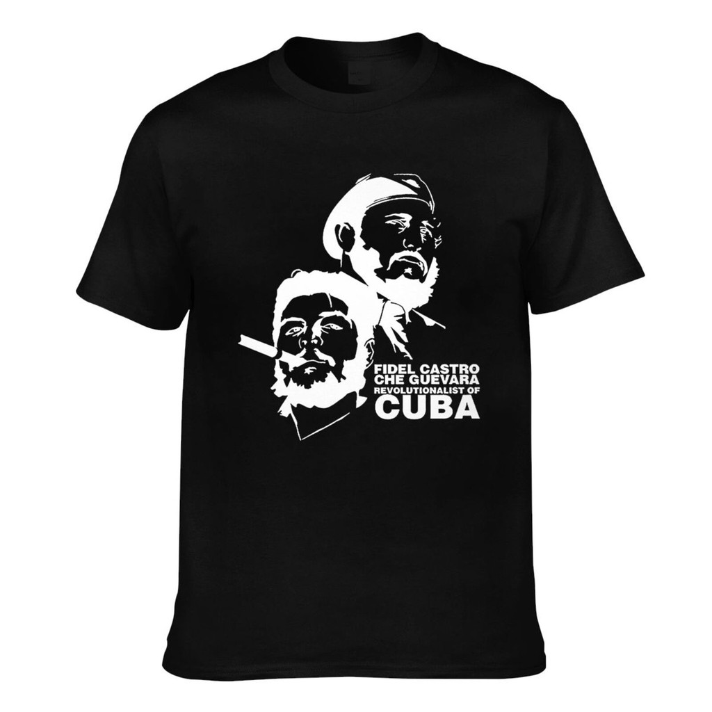 Che Guevara และ Fidel Castro Mens Cool Tshirt เสื้อผ้าแฟชั่น