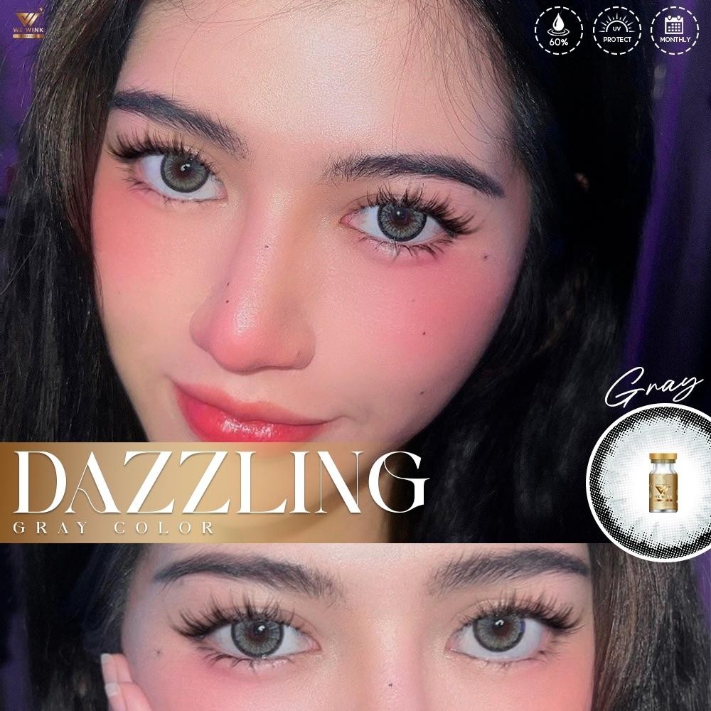 คอนแทคเลนส์[บิ๊กอาย] Dazzling Brown / Gray (Wewink) ☁️ มี อย.ไทย - รูปที่ 6