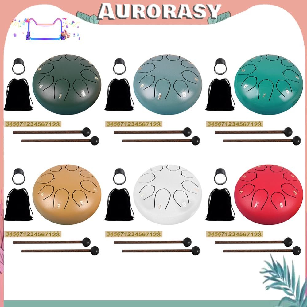 6 นิ้ว 8 หมายเหตุลิ้นเหล็กกลอง Handpan กลองเครื่องเพอร์คัชชันของขวัญที่ไม่ซ้ํากัน