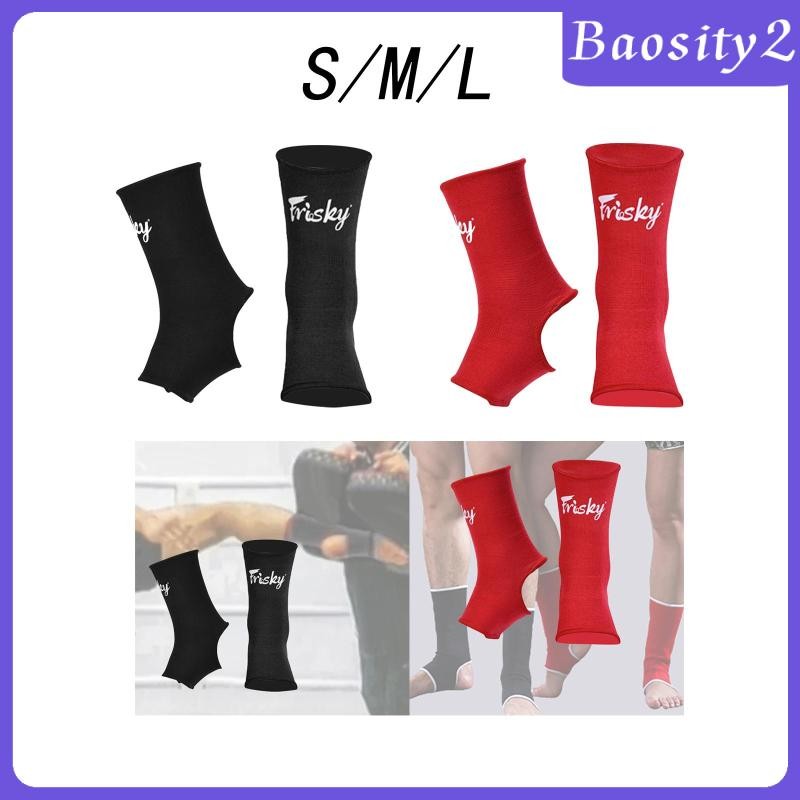 [Baosity2] มวยไทยข้อเท้าสนับสนุน Wraps ถุงเท้าป้องกันข้อเท้าเด็กผู้ใหญ่ข้อเท้าสําหรับ Sanda Mma การฝึกอบรมเทควันโด Grappling