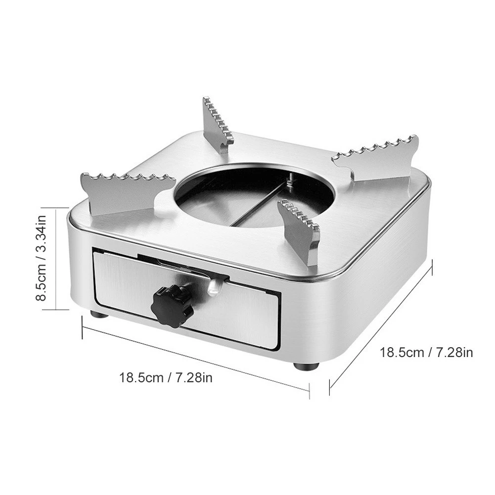เตาแคมป์ปิ้ง เตาแอลกอฮอล์แบบลิ้นชัก Spirit Stove Pot สำหรับตั้งแคมป์เดินป่ากลางแจ้งในครัวเรือน Alcohol Stove thumbnail 9