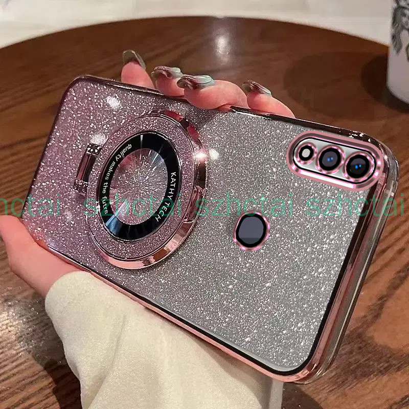 เคสโทรศัพท์ Huawei y7 2019 y7 prime 2019 y7 pro 2019 y9 2019 หรูหรา ชุบ แวววาว เคสโทรศัพท์โปร่งใสกัน