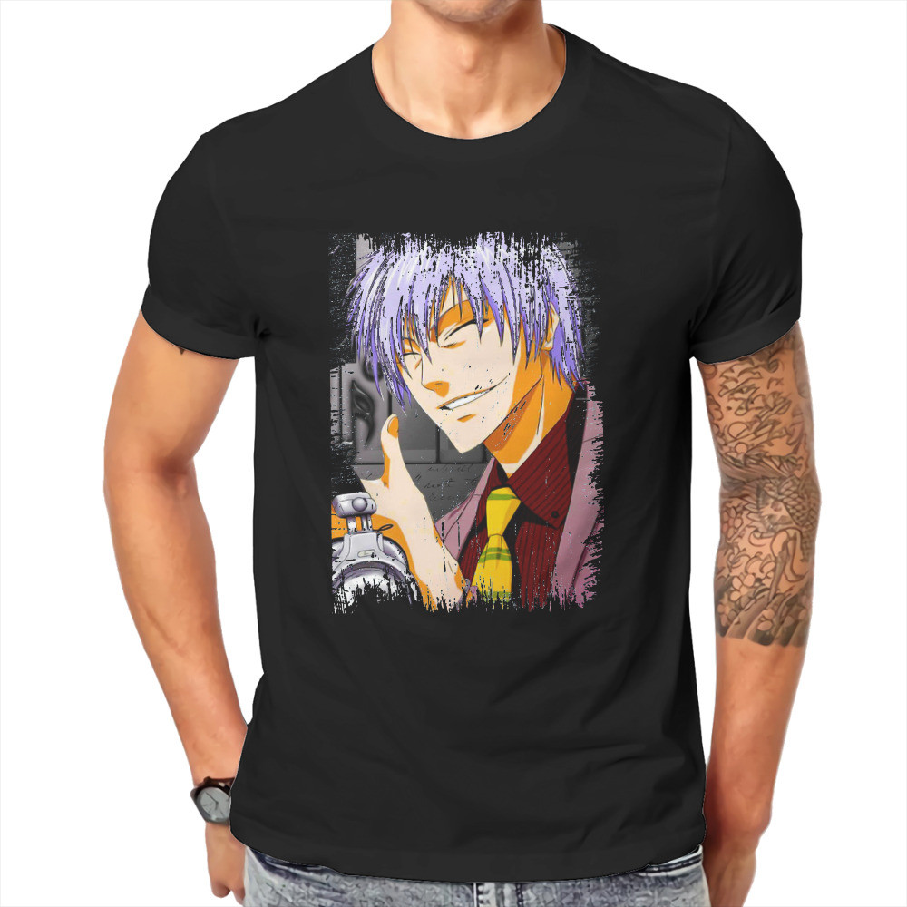 Gin Ichimaru BLEACH Manga Tshirt ผ้าฝ้าย O-คอเสื้อลําลองผู้ชายเสื้อยืด
