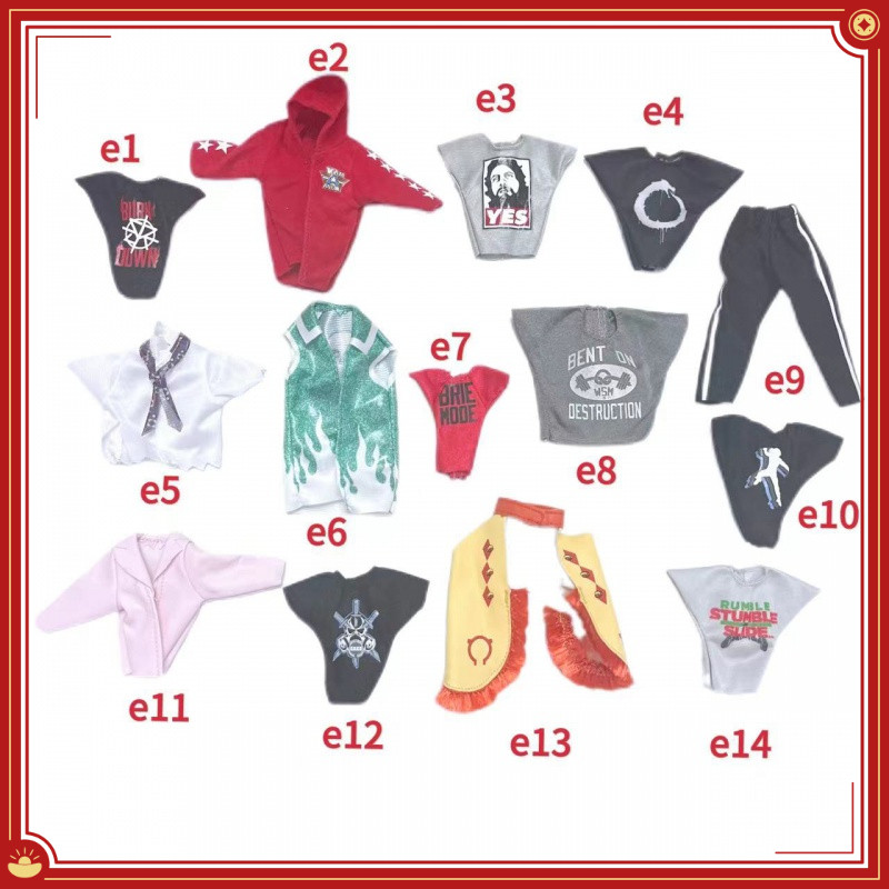 ว้าว นักมวยปล้ํา รูปเสื้อผ้าอุปกรณ์เสริม 6-7 นิ้วรูปการกระทําเสื้อผ้าอุปกรณ์ของเล่นเด็ก