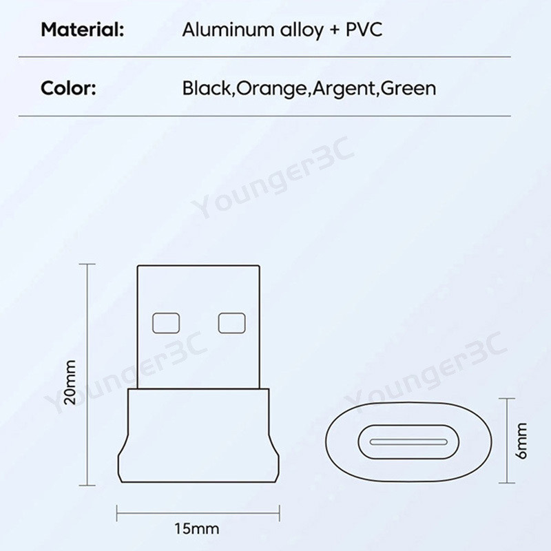 Pd100w USB to Type C Fast Charging Adapter, USB C หญิง USB A ชาย Fast Transmission OTG Converter, อะแดปเตอร์ชาร์จแบบพกพาสําหรับโทรศัพท์มือถือแล็ปท็อปหูฟัง