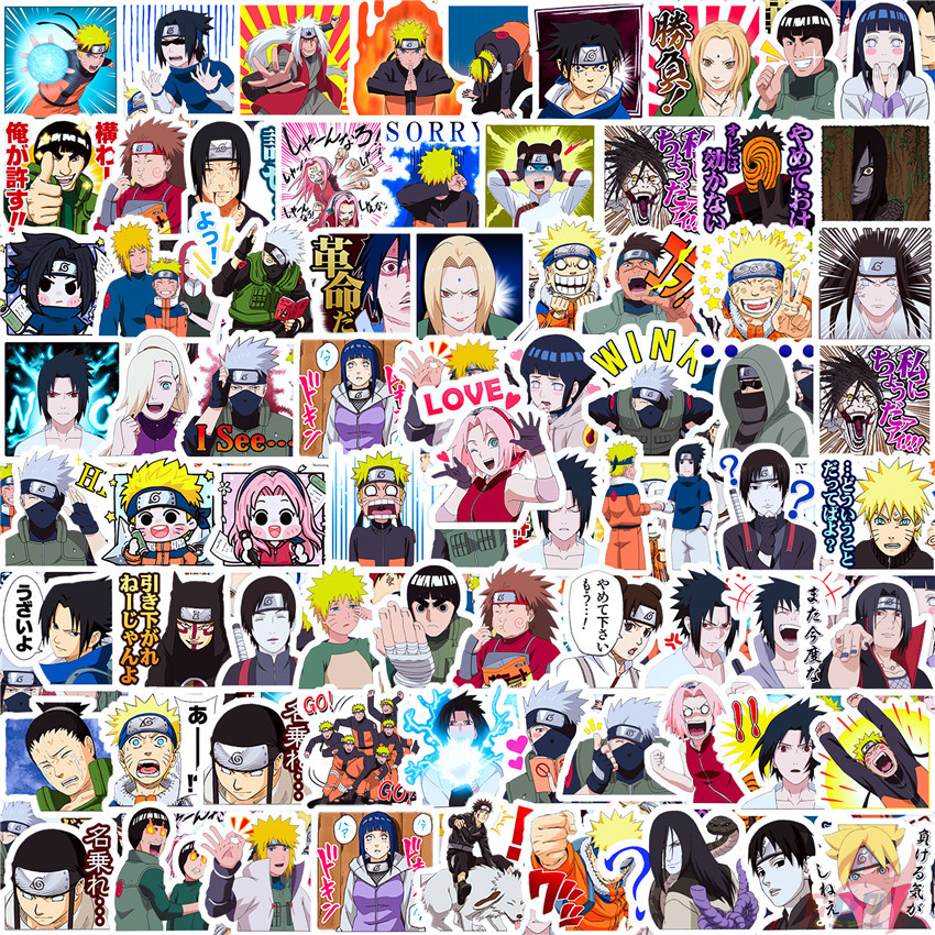 100ชิ้น/เซ็ต ★★★ สติ๊กเกอร์คู่มือไดอารี่ขนาดเล็กนารูโตะ (ขนาด:2~3ซม.)★★★ Diy แฟชั่นสมุดภาพอัลบั้มตกแต่ง Decals สติกเกอร์