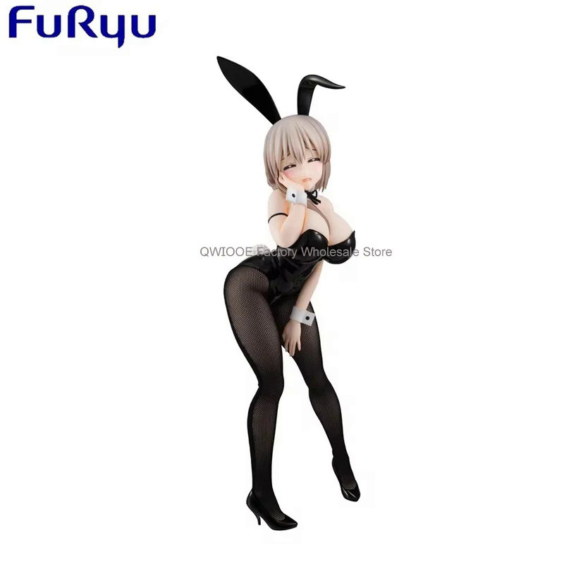 Original Genuine FuRyu Uzaki-San Wants To Play 22cm Uzaki Tsuki Bunny Girl Anime Figure Toys Gifts F