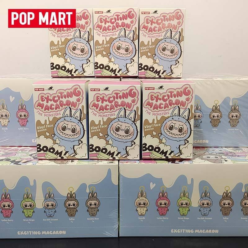 Labubu1:1 Pop MART THE MONSTERS Labubu V1 Macarons ที่น่าตื่นเต้น Vinyl Face Labubu blind box Gift