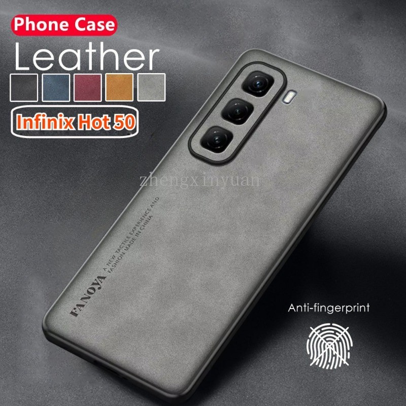 Infinix Hot 50 Pro Plus Hot50ProPlus Hot50Pro 4G 5G 2024 เคสโทรศัพท์ LambskinหนังTPUปลอกนุ่มสําหรับHot50 Hot50Pro + 50Pro + ฝาหลังกันกระแทก