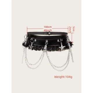พร้อมส่ง พร๊อพเสริม เข็มขัด ประดับเพชร ประดับพลอย สายรัดขา สายปรับระดับได้ เครื่องประดับ มีลายมากกว่าหน้าปก