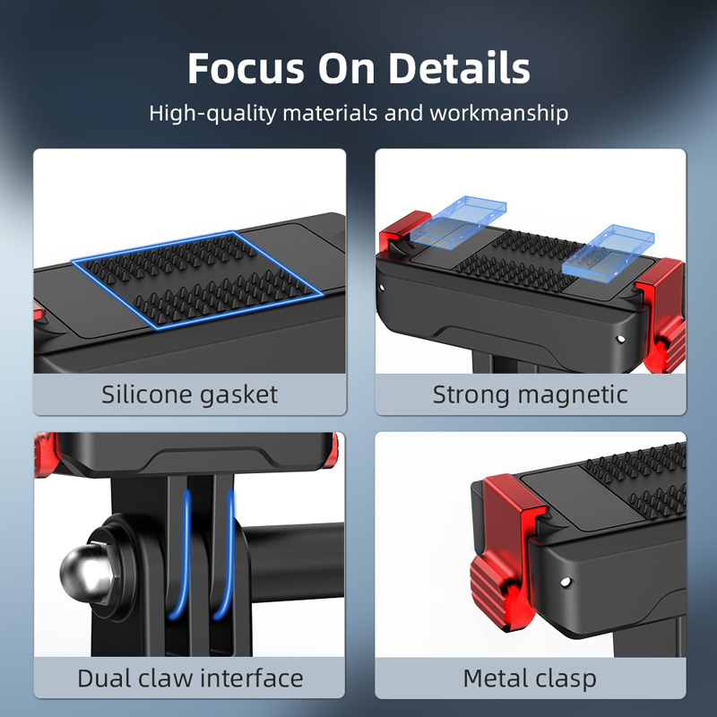 กล้องกีฬา Magnetic Quick Release ฐานสําหรับ DJI Osmo Action 5 Pro/4/3 Quick Release อะแดปเตอร์ฐานขยาย Action 5 Pro อุปกรณ์เสริมฐานอะแดปเตอร์