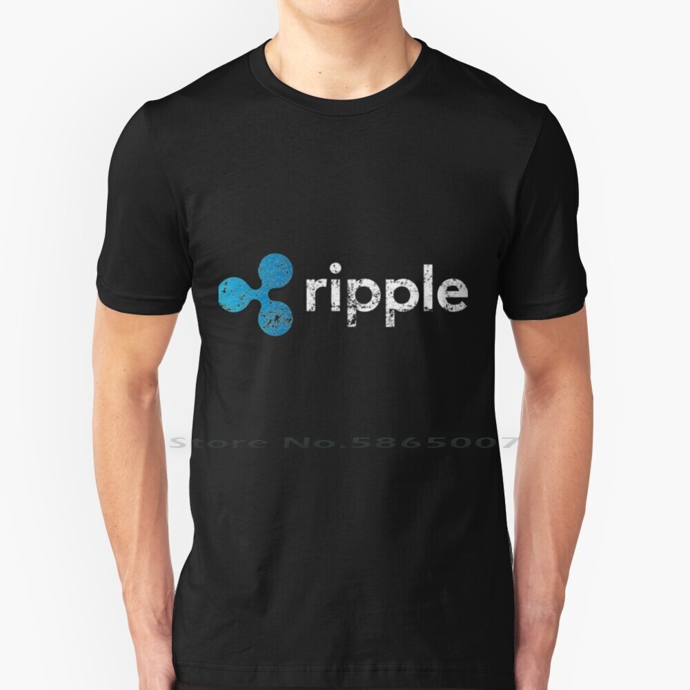 เสื้อTและหมวกLogo Crypto XRP 100% คอทน สำหรับแฟนคลับ เหมาะกับสายบล็อกเชนและคริปโตเคอร์เรนซี